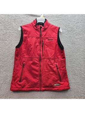 Ansai Womens Heated Red Vest With Battery Pack Mobile Warming Size L